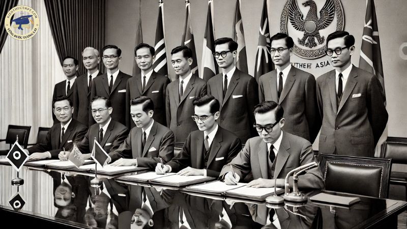 Hãy trình bày quá trình hình thành tổ chức ASEAN