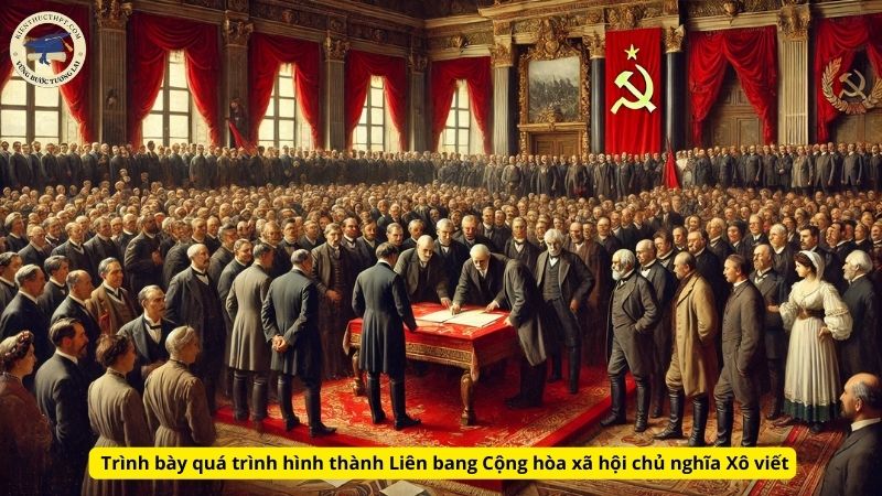 Câu hỏi 1 trang 20: Trình bày quá trình hình thành Liên bang Cộng hòa xã hội chủ nghĩa Xô viết