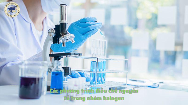 Các phương trình điều chế nguyên tố trong nhóm halogen