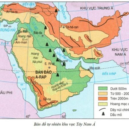 Lý thuyết địa 11 bài 15: Khu vực Tây Nam Á -Kết nối tri thức