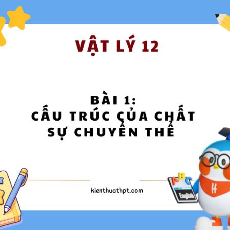 Vật Lý 12 Bài 1 Lý thuyết về cấu trúc của chất sự chuyển thể