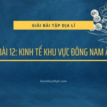 Hướng dẫn giải bài tập địa 11 bài 12 Kết nối tri thức đầy đủ