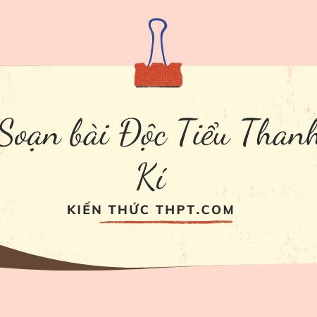 Soạn bài Độc Tiểu Thanh Kí| Kết nối tri thức ( chi tiết)