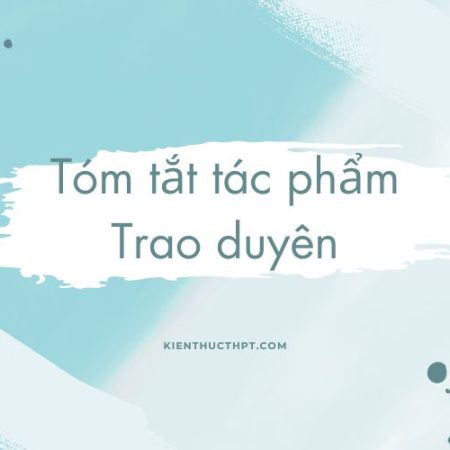 Tóm tắt Trao duyên ngắn gọn hay nhất – Ngữ văn 11 KNTT