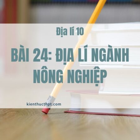 Hướng dẫn giải Địa 10 bài 24: Địa lí ngành nông nghiệp