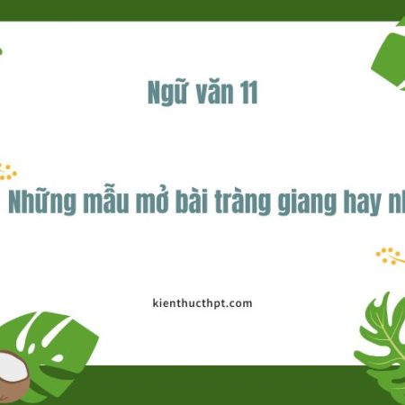 Top 10+ mẫu mở bài Tràng giang hay nhất – Ngữ văn 11 KNTT