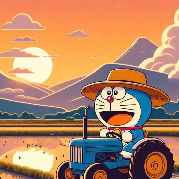 Ảnh đại diện Doraemon đi cày bừa