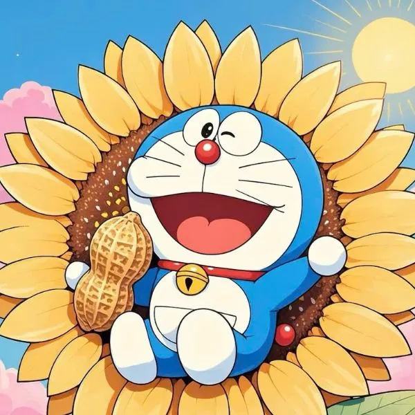 Ảnh đại diện Doraemon cute mang phong cách vui tươi