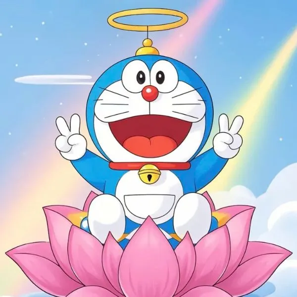 Avatar hình nền Doraemon cute phong cách dễ thương