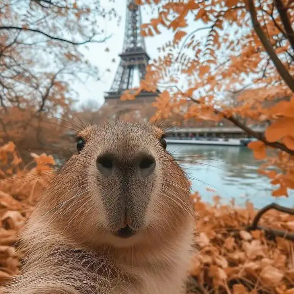 Hình avatar capybara ngộ nghĩnh, tạo cảm giác vui tươi.