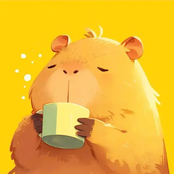 Avatar capybara chibi cute cho bạn ngày vui nhộn.