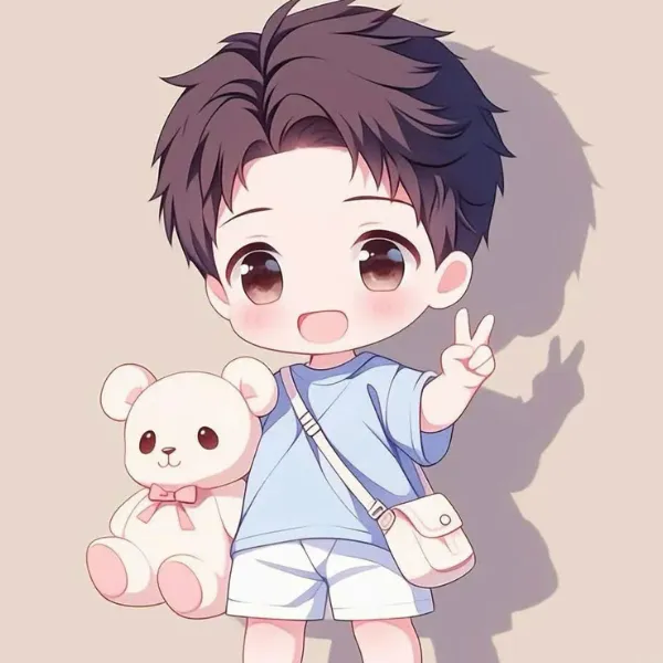 avatar chibi nam dễ thương và ngộ nghĩnh