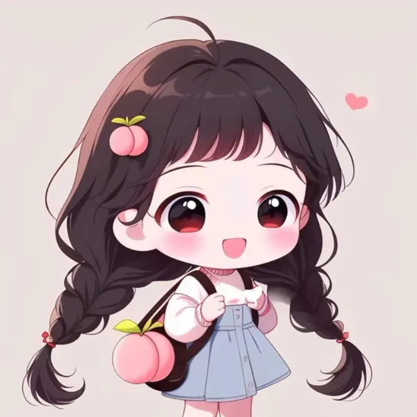 avatar chibi nữ cute phong cách