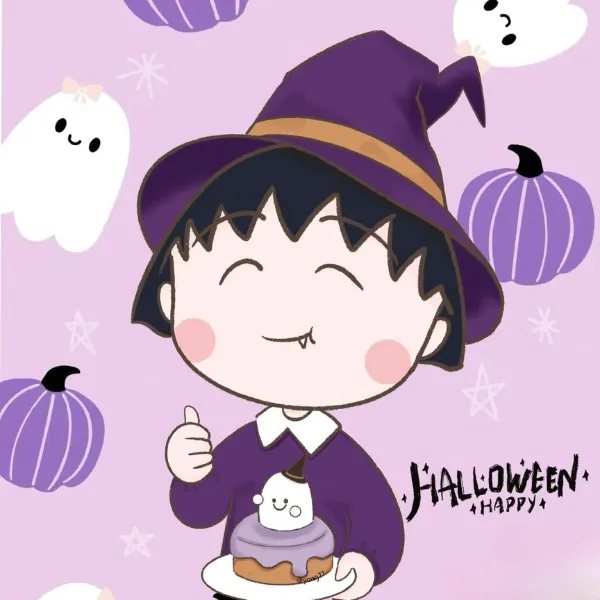 Avatar Maruko dễ thương cho ngày halloween