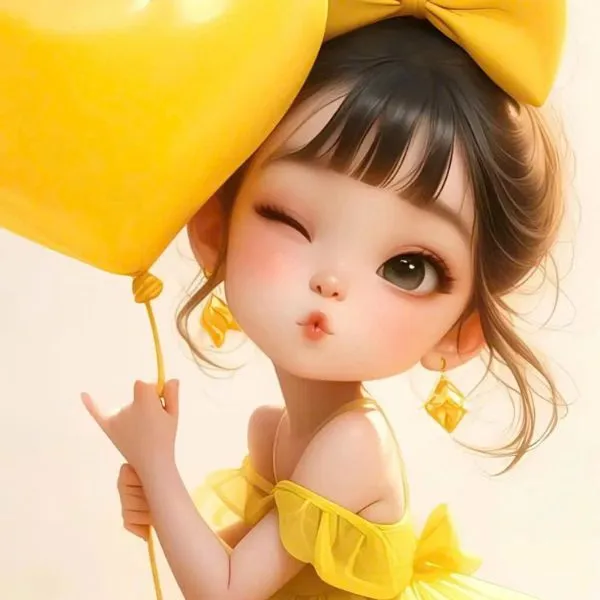 Avatar màu vàng cute mang lại cảm giác ấm áp và vui vẻ