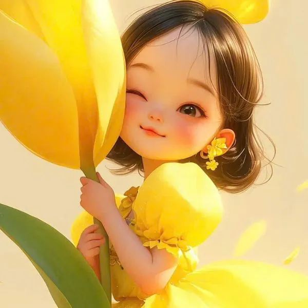 Chọn avatar màu vàng cute tạo sự thu hút, năng động