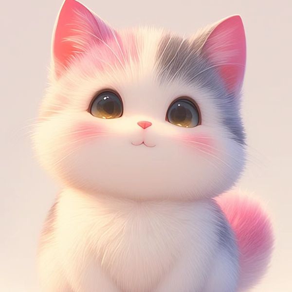 Avatar mèo cute chibi tạo nét cá tính dễ thương. 