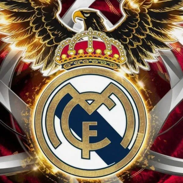  avatar real madrid với logo rực cháy và chim đại bàng siêu chất