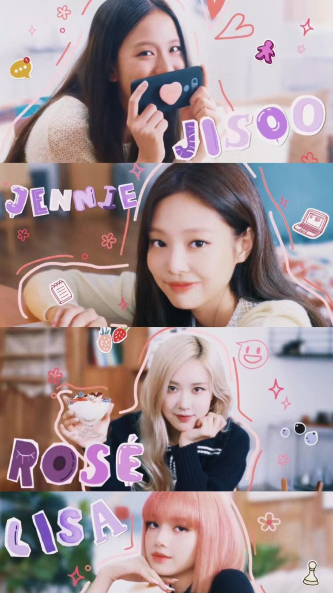 blackpink hình nền điện thoại cute