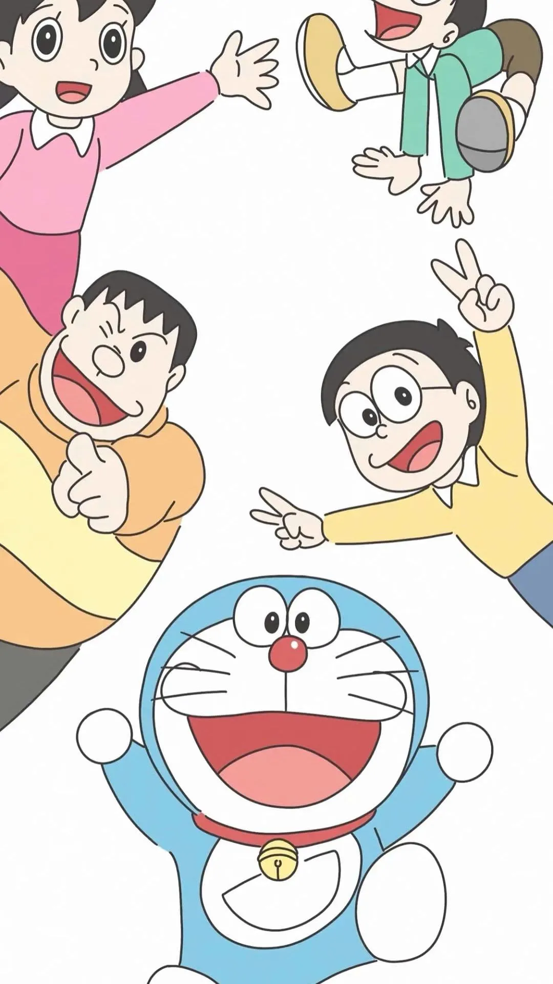 hình nền doraemon cute cùng những người bạn đáng yêu