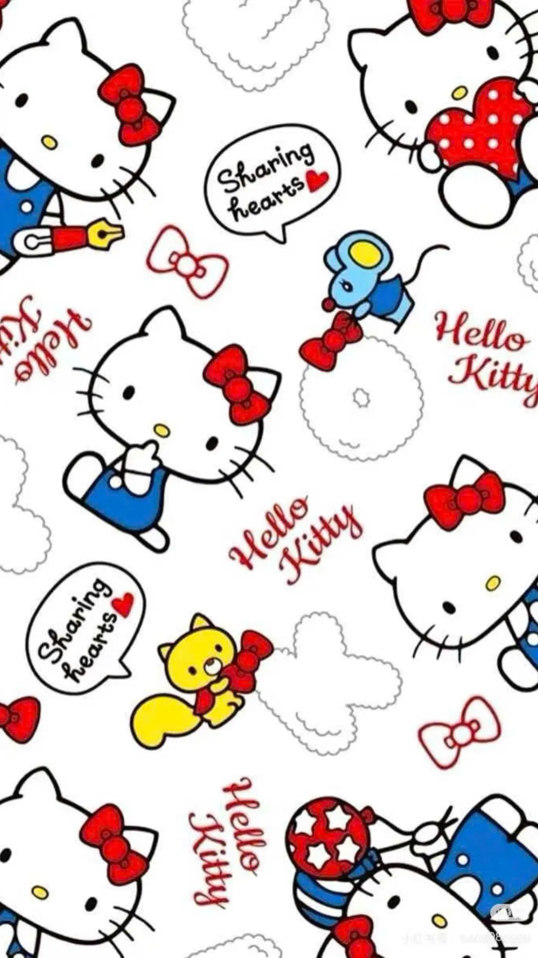 hình nền Hello Kitty dễ thương cho điện thoại