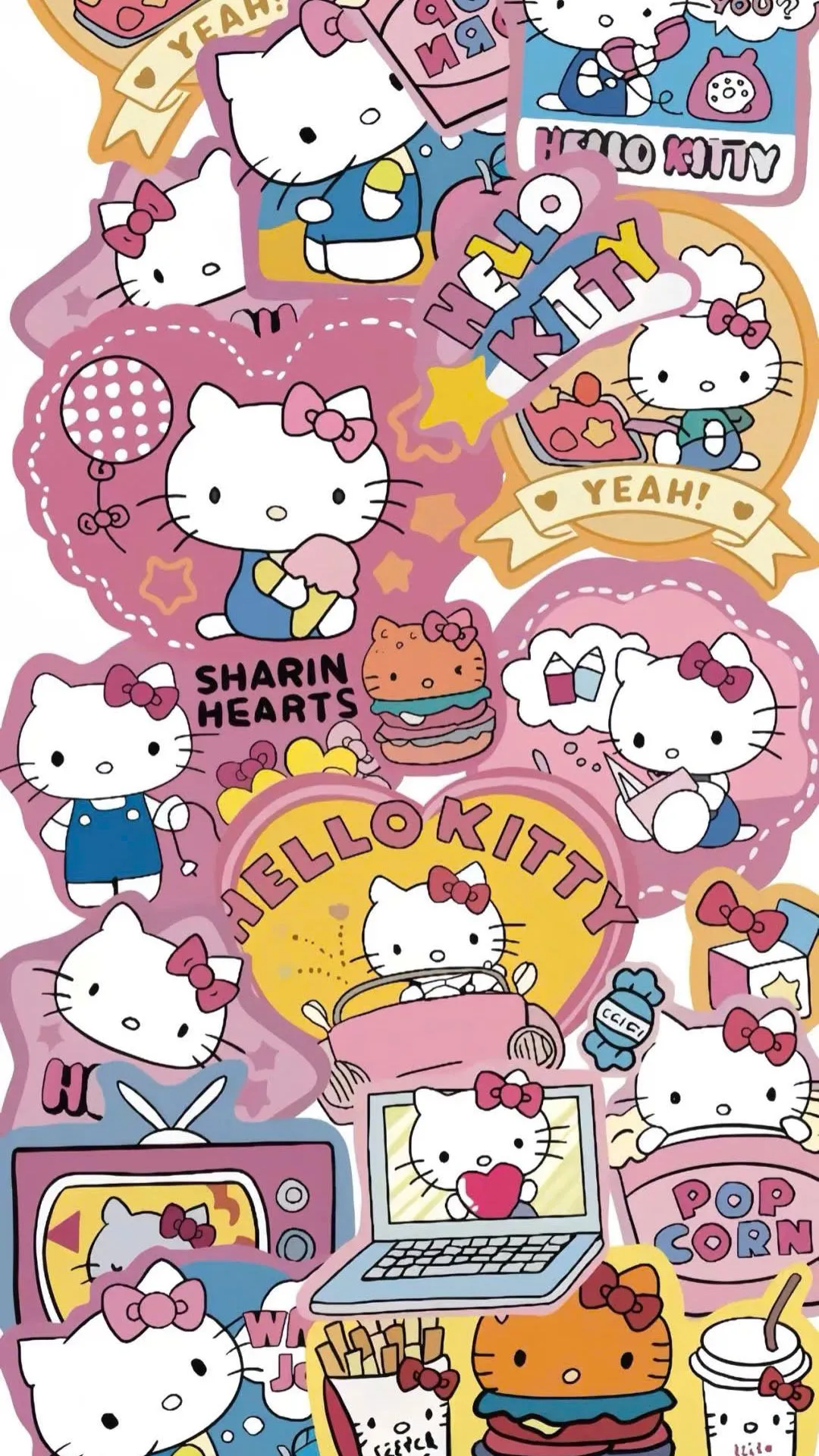 hình nền Hello Kitty màu hồng đáng yêu cho bạn