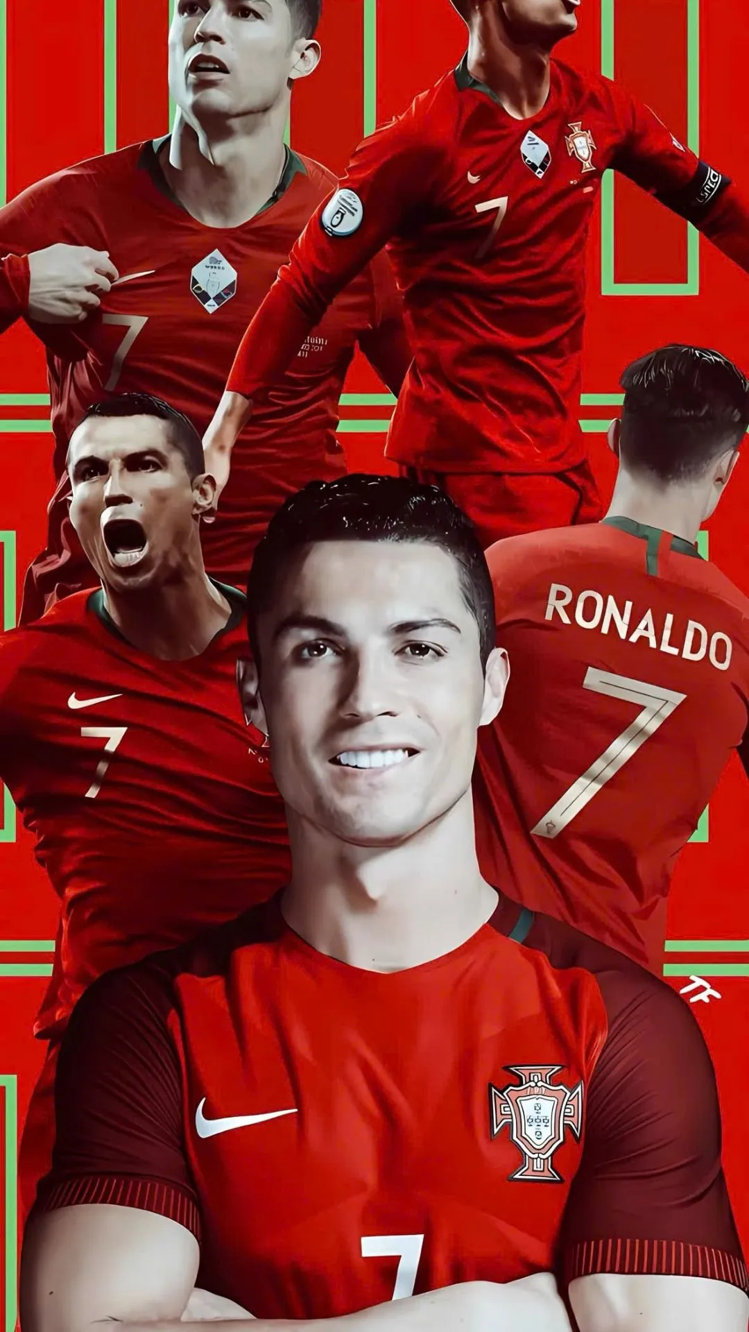 ảnh ronaldo làm hình nền điện thoại mang phong cách hiện đại