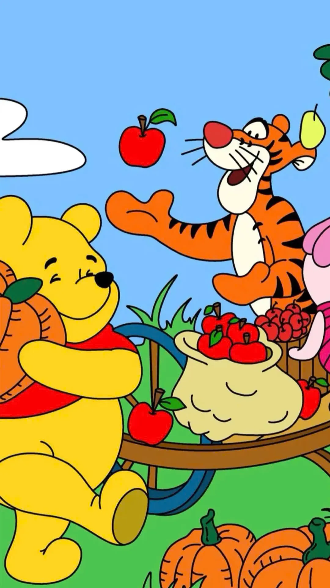 hình nền gấu Pooh ngọt ngào cho màn hình chính