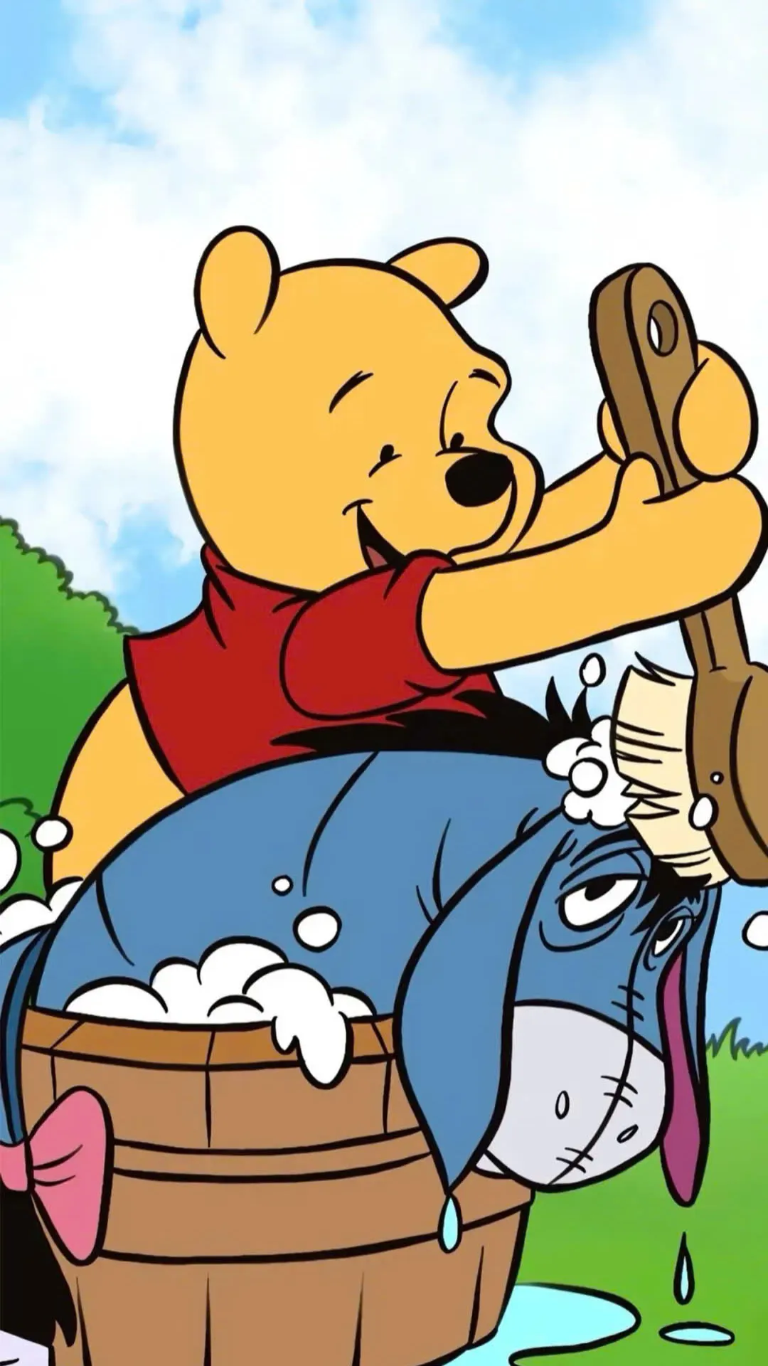 hình nền gấu Pooh đáng yêu và tươi sáng