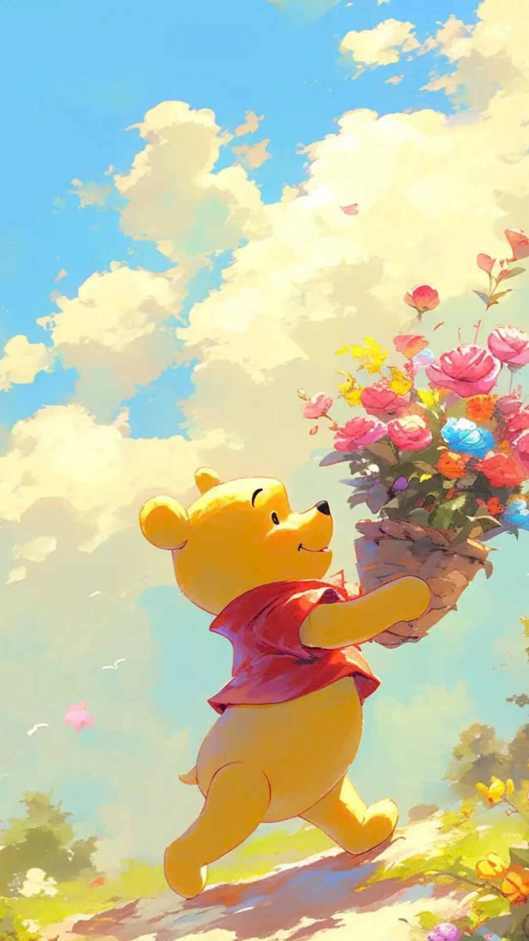 hình nền gấu Pooh dễ thương và tinh nghịch