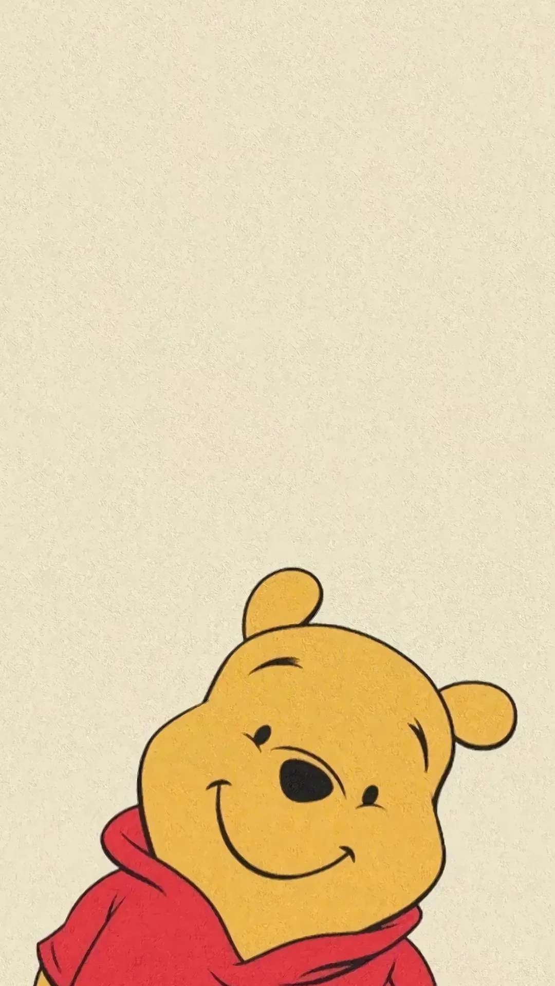 hình nền gấu Pooh cute nền vàng vintage