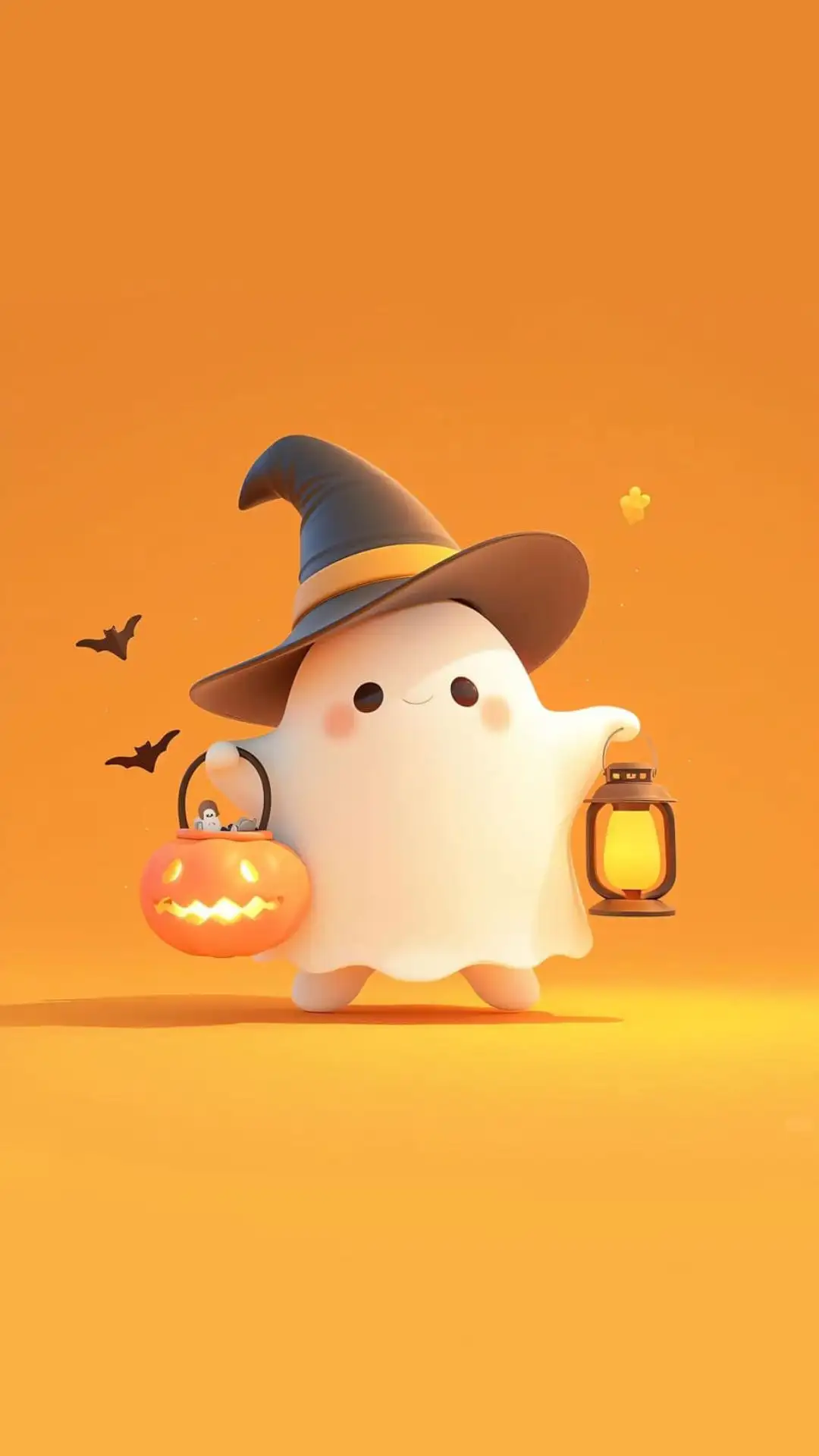 hình nền Halloween cute cực dễ thương 