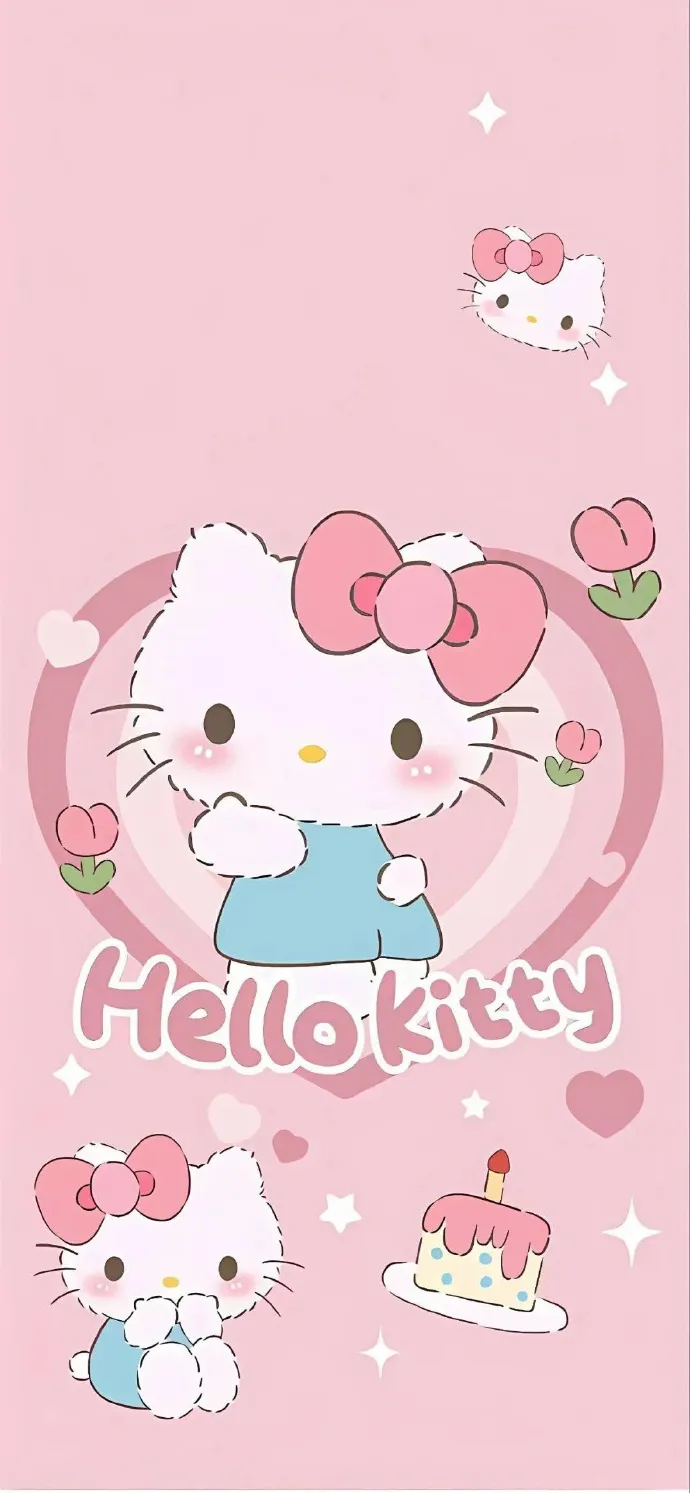 hình nền hello kitty màu hồng nhạt