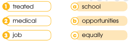 Match the words to make meaningful phrases