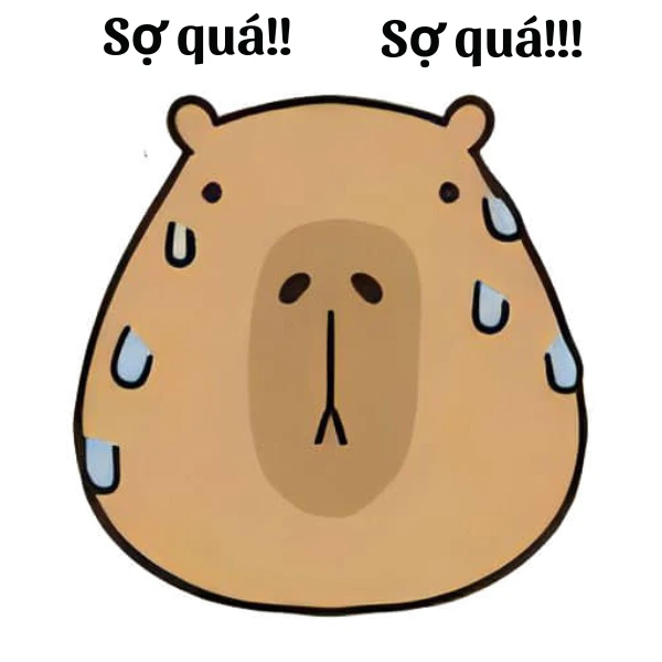 meme Capybara chibi đáng yêu