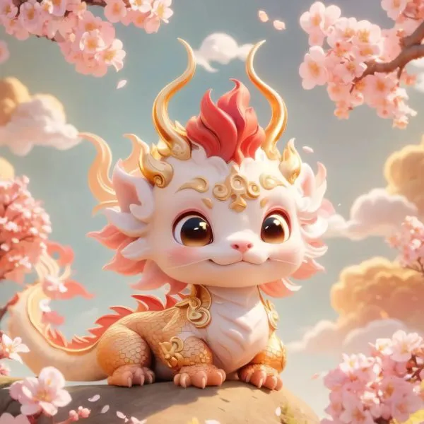 avatar rồng chibi cute