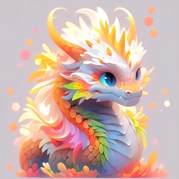 avatar rồng cute dễ thương