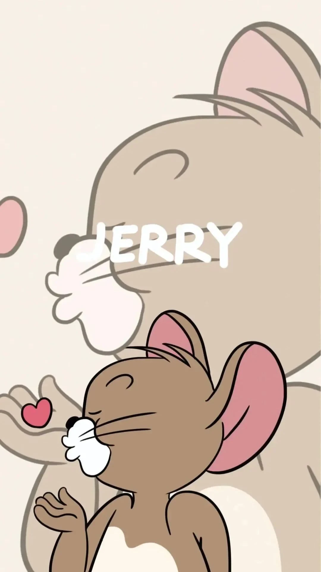 hình nền đôi cho 2 điện thoại hình chuột jerry