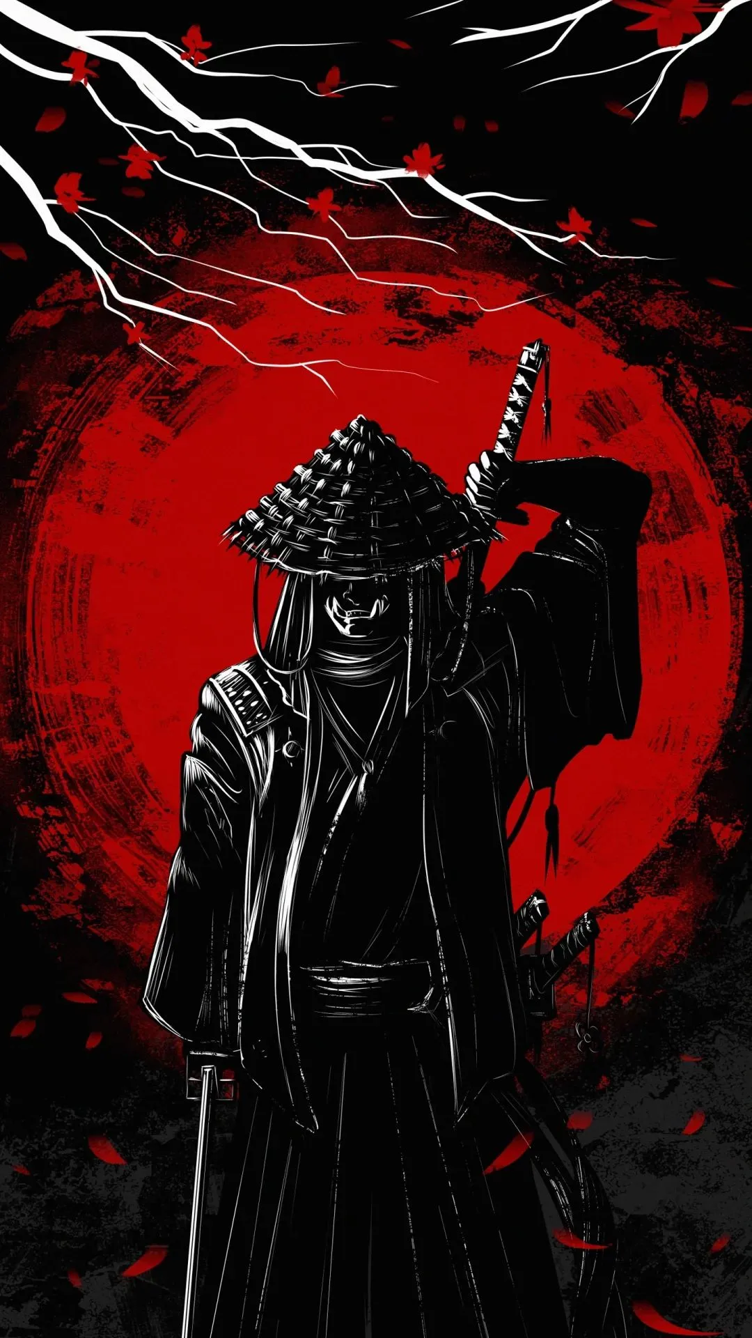 hình nền điện thoại độc và chất hình ảnh samurai