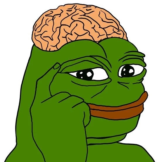 meme ếch xanh có não