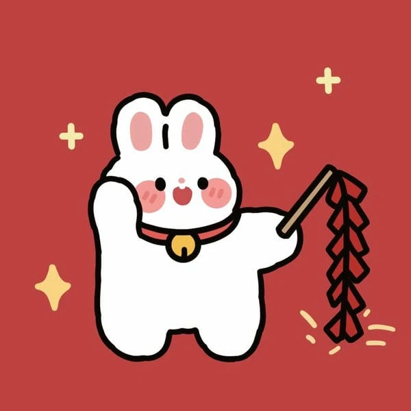 Ảnh Tết anime cute ngộ nghĩnh