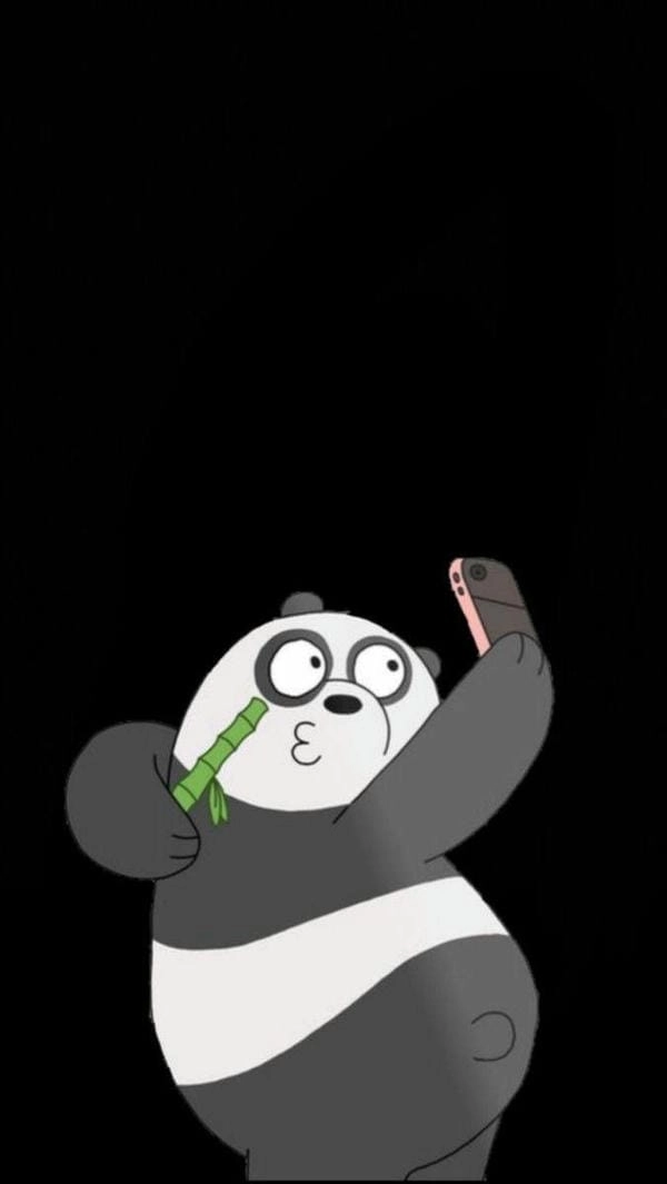 Wallpaper panda dễ thương cho điện thoại