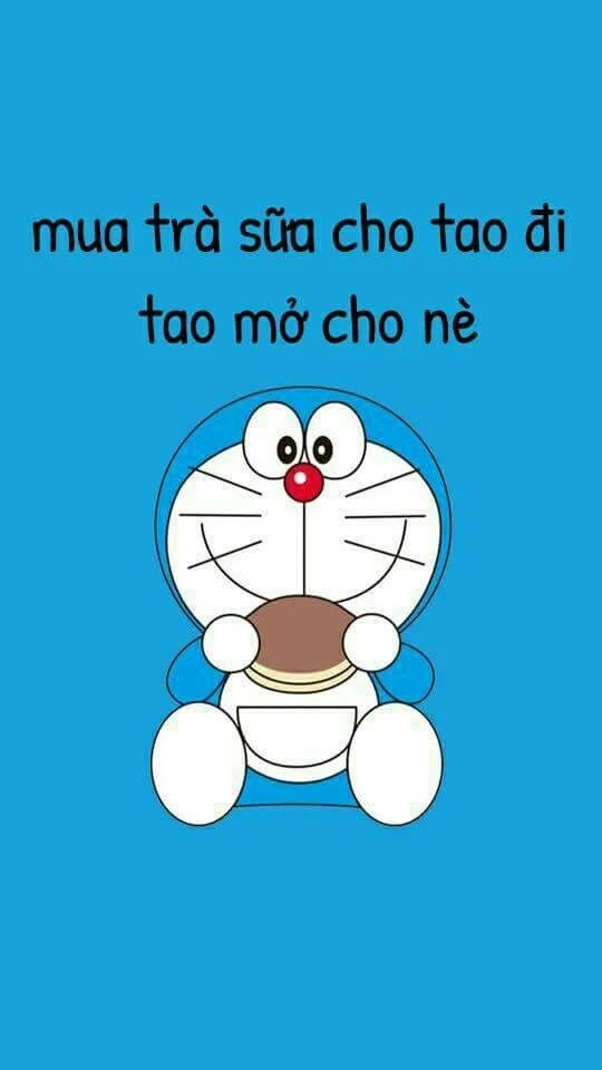 Tải hình nền điện thoại troll mở khóa doraemon