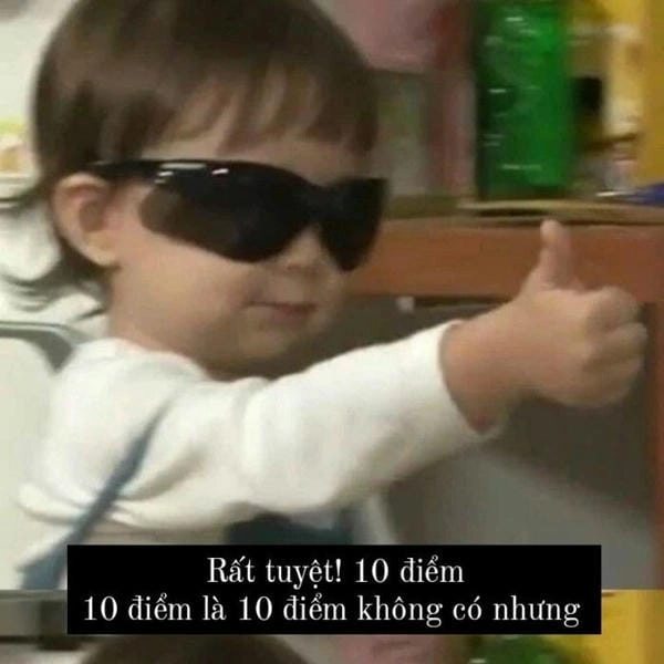 meme 10 điểm em bé
