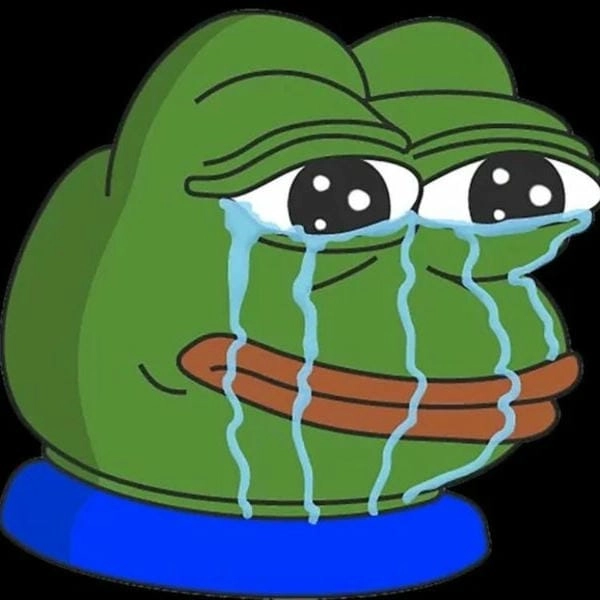 tải meme rớt nước mắt ếch pepe