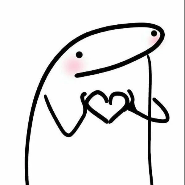 hình chế meme flork thả tim