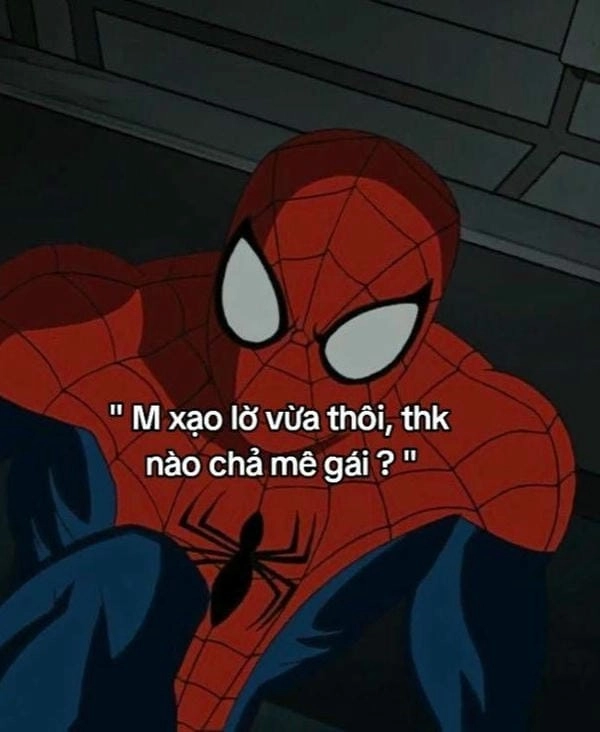 meme người nhện chửi
