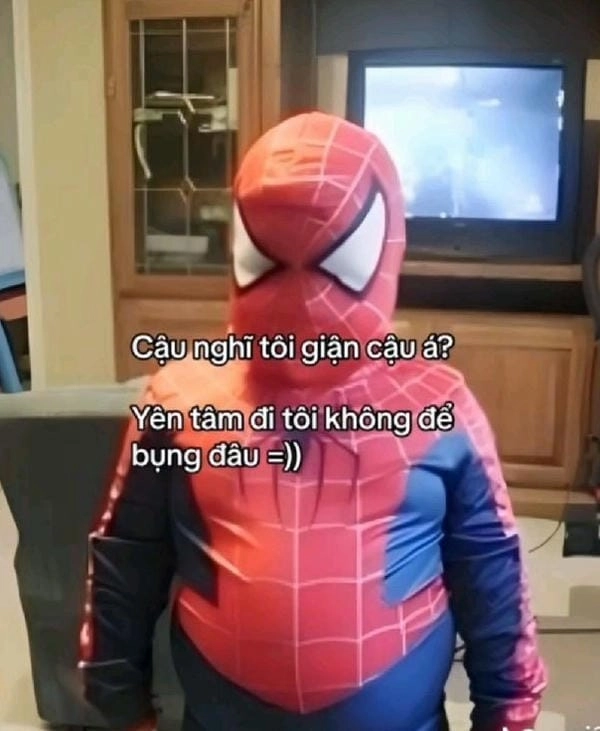meme người nhện bụng bự