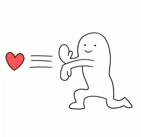 meme thả tim bựa