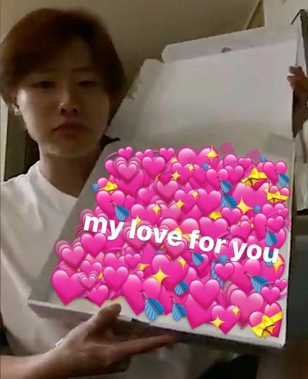 meme thả tim hài hước
